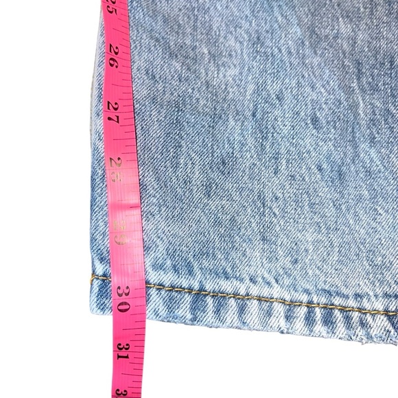 Princess Polly Holly Asymmetric Crossover Waist Rigid Straight Leg Jeans - Picture 8 of 12